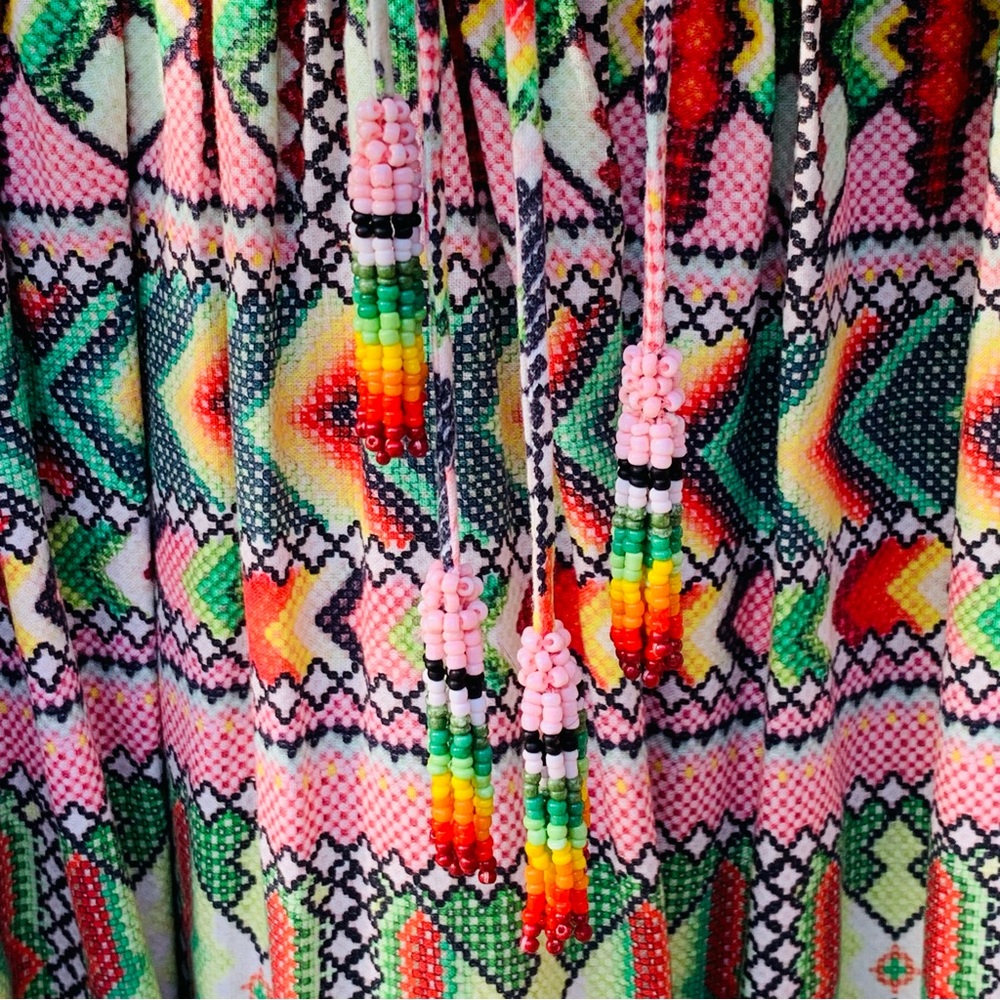 Farm Rio Colorful Geometric Patterned Dress - Picture 7 of 15